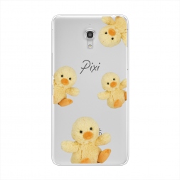 Силиконовый чехол Плюшевые утки на Alcatel Pixi 4 (5) 5045D
