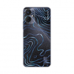 Силиконовый чехол Blue lines на Tecno Spark 9 Pro