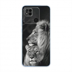 Силиконовый чехол Львиная пара на Xiaomi Redmi 10A
