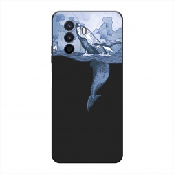 Матовый силиконовый чехол Два измерения на Huawei Nova Y70