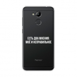 Силиконовый чехол Два мнения на Honor 6C Pro