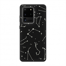 Матовый силиконовый чехол Созвездия на Samsung Galaxy S20 Ultra