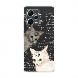 Силиконовый чехол Кот размышляет на Redmi Note 12 Pro Plus