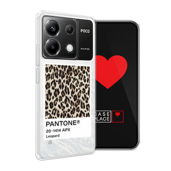 Силиконовый чехол Pantone leopard на Xiaomi Poco X6