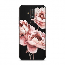 Силиконовый чехол Акварельные бутоны на Nokia X71