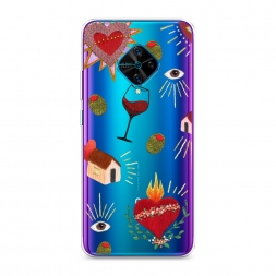 Силиконовый чехол Ниточный коллаж на Vivo Y9s