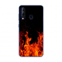 Силиконовый чехол Все в огне на Samsung Galaxy A60