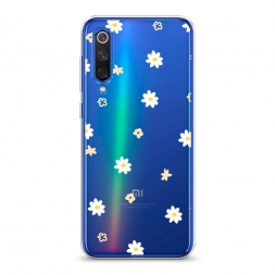 Силиконовый чехол Паттерн из ромашек рисунок на Xiaomi Mi9 SE