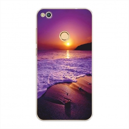 Силиконовый чехол Закат на пляже на Honor 8 Lite
