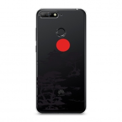 Силиконовый чехол Алое солнце на Huawei Y6 Prime 2018