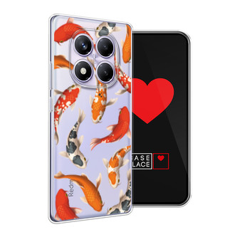 Силиконовый чехол Рыбки карпы кои на Xiaomi Redmi Note 14 Pro 4G