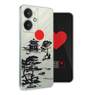Силиконовый чехол Алое солнце на Xiaomi Redmi 13C 5G