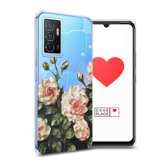 Силиконовый чехол Цветочная картина 2 на Vivo Y75 4G