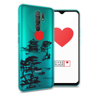 Силиконовый чехол Алое солнце на Xiaomi Redmi 9