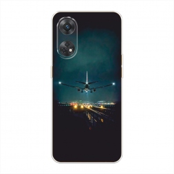 Силиконовый чехол Ночной рейс на Oppo Reno 8T 4G