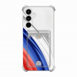 Карман Флаг России уголок на Samsung Galaxy A35 5G