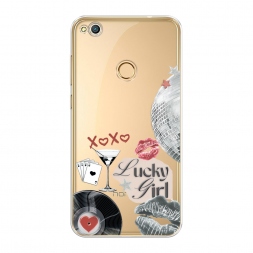 Силиконовый чехол xoxo lucky girl 2 на Honor 8 Lite