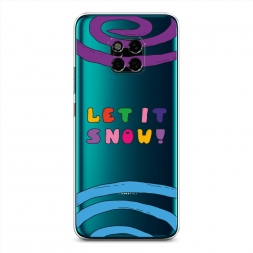 Силиконовый чехол LET IT SNOW! на Huawei Mate 20 Pro