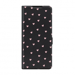 Чехол-книжка Premium Розовые сердечки паттерн на Realme 13 Plus