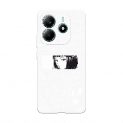 Soft touch ����� Manga graffiti white �� Xiaomi Redmi Note 14 4G