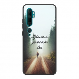 Матовый силиконовый чехол Время уносит все на Xiaomi Mi Note 10/Mi Note 10 Pro