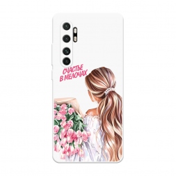 Soft touch белый Простые радости на Xiaomi Mi Note 10 lite