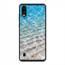 Матовый силиконовый чехол Волны 10 на ZTE Blade A71