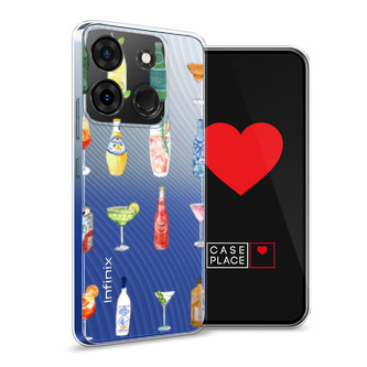 Силиконовый чехол Летние напитки на Infinix Smart 7 Plus
