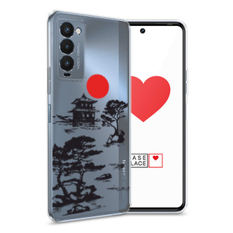 Силиконовый чехол Алое солнце на Tecno Camon 18P