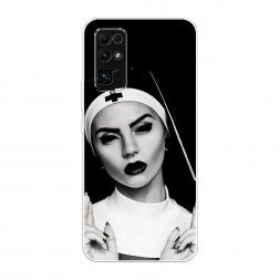 Силиконовый чехол Черная монашка на Honor 30