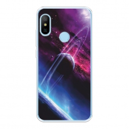 Силиконовый чехол Космос 17 на Xiaomi Redmi 6 Plus