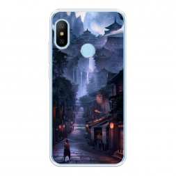 Силиконовый чехол Одинокий самурай на Xiaomi Redmi 6 Plus