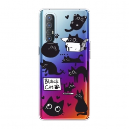 ����������� ����� Black cat doodles �� Oppo Reno 3 Pro