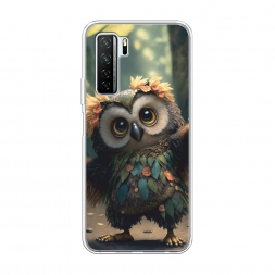 Силиконовый чехол Тропическая сова на Honor 30S (Global)