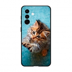 Матовый силиконовый чехол Котенок просит есть на Samsung Galaxy A36 5G