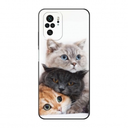 Матовый силиконовый чехол Пушистые мордашки на Xiaomi Redmi Note 10S