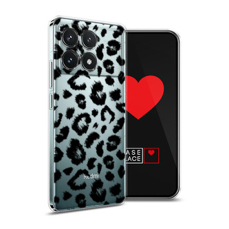 Силиконовый чехол Окрас леопарда фон на Xiaomi Redmi K70 5G