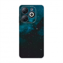 Силиконовый чехол Синий космос на Infinix Smart 8