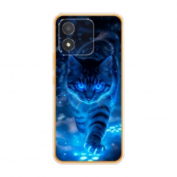 Силиконовый чехол Синий кот на Honor X5