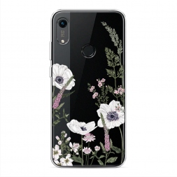 Силиконовый чехол Цветы рисунок на Huawei Y6s
