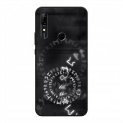 Матовый силиконовый чехол Руны на Huawei P Smart Z