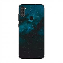 Силиконовый чехол Синий космос на Samsung Galaxy A11