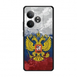 Матовый силиконовый чехол РФ на Realme GT 6