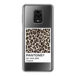 Силиконовый чехол Pantone leopard на Xiaomi Redmi Note 9S