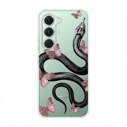 Силиконовый чехол Snake and butterflies 3 на Tecno Spark 40 Pro