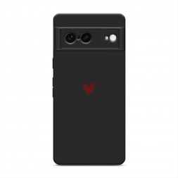Матовый силиконовый чехол Маленькое красное сердечко на Google Pixel 7