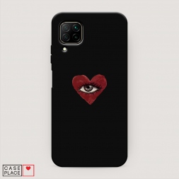 Матовый силиконовый чехол heart eye 2 на Huawei Nova 7i
