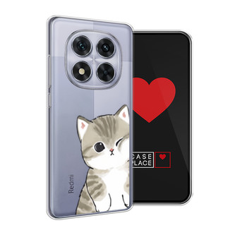 Силиконовый чехол Пухлый котик на Xiaomi Poco X7