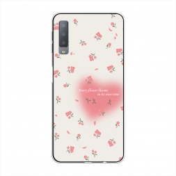 ����������� ����� Blooms in time pink �� Samsung Galaxy A7 2018