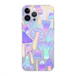 Блестящий Пастельные грибы на iPhone 13 Pro Max